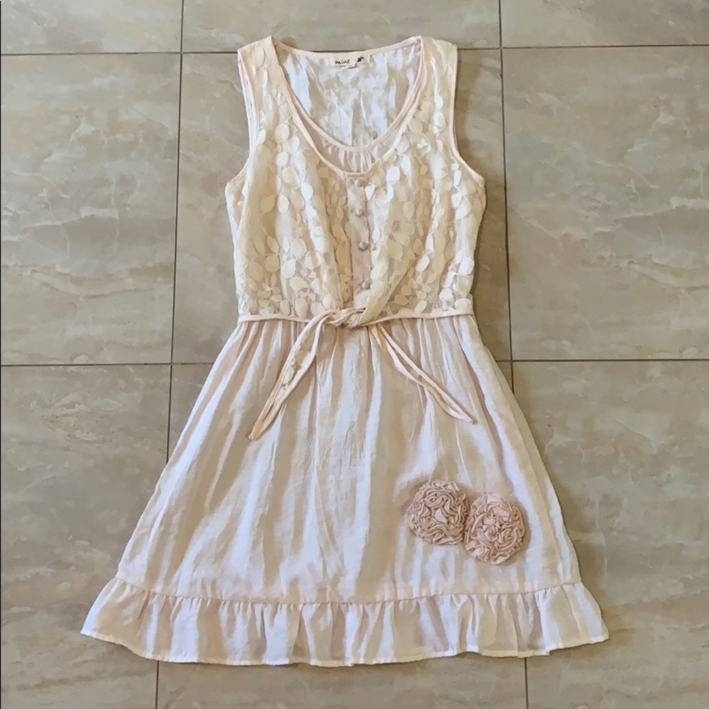 Lace tie dress